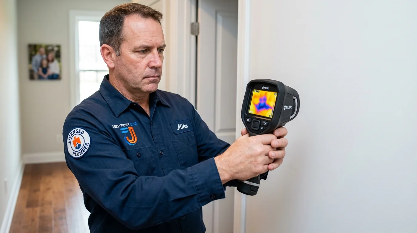 Thermal imaging leak detection by Johns Plumbing LLC in Lenoir City